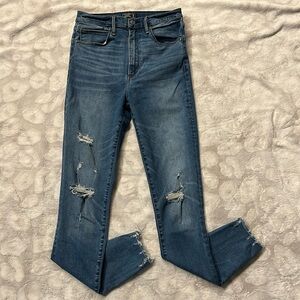 Abercrombie & Fitch Ultra High Rise Super Skinny Ankle Jeans Size 28 6 Long